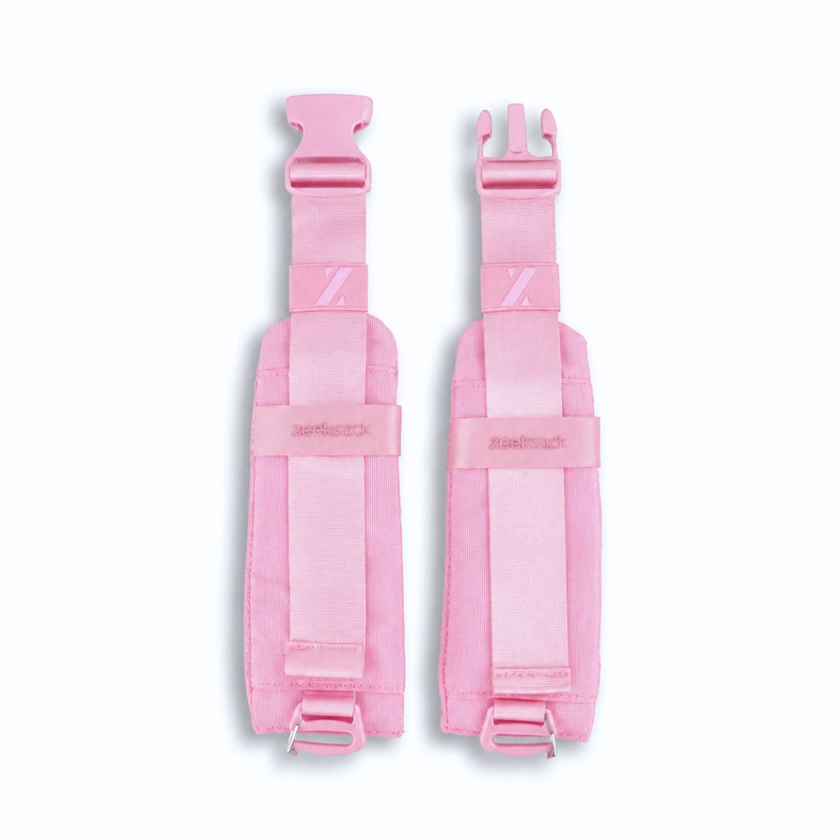 Zeeksack Hoftebelte (rosa) – polstrede sidedeler, justerbare remmer og åpen spenne.