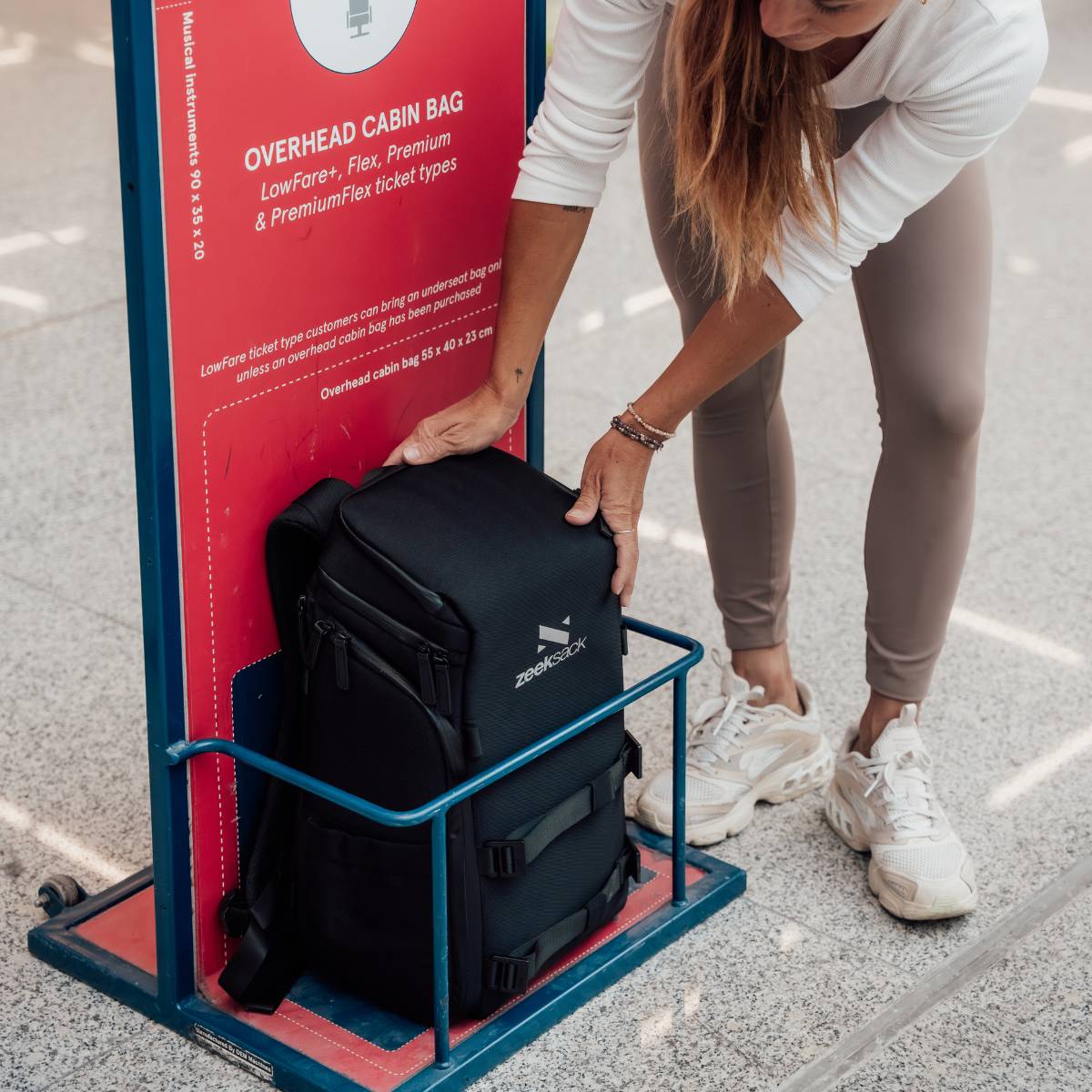 The Organizer 20L på reisen.